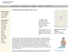 Tablet Screenshot of glenoakscommunitycollege.org